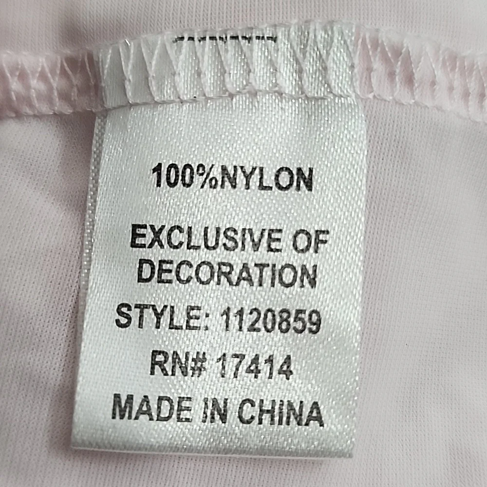 Miss Elaine‎ Women's Ruched Nylon Tricot Short Sleeve Nightgown Pink Size M